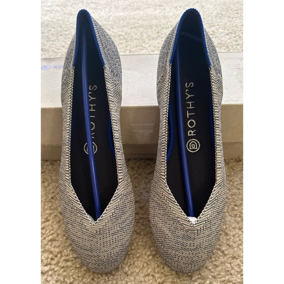 NWT Rothy’s Taupe Heather Round Toe Flats - Picture 2 of 4